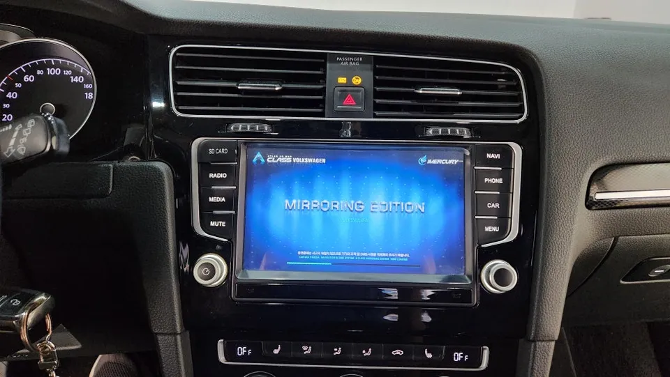 Volkswagen Golf 7th Gen android head unit installation result