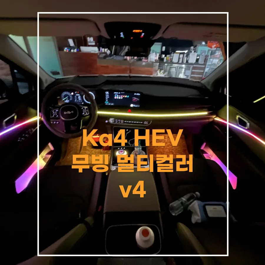Kia Carnival KA4 ambient lighting installation result