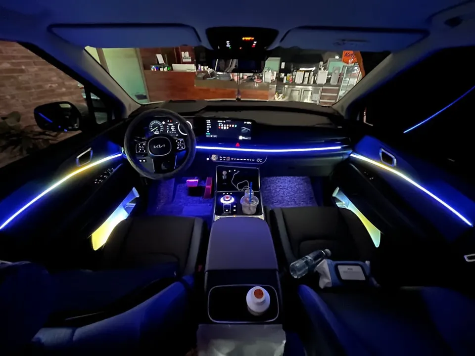 Kia Carnival KA4 ambient lighting - Kia Carnival KA4 Ambient Lighting Review — V4 Upgrade photo 3