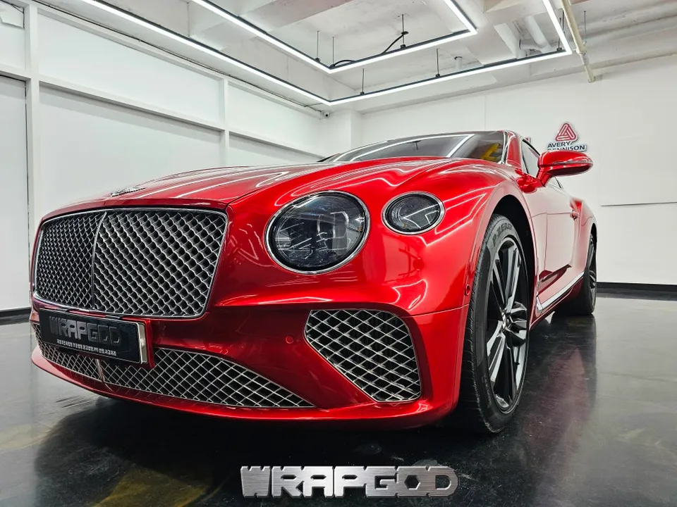 Bentley Continental GTのカーラッピング事例 施工写真 4-1