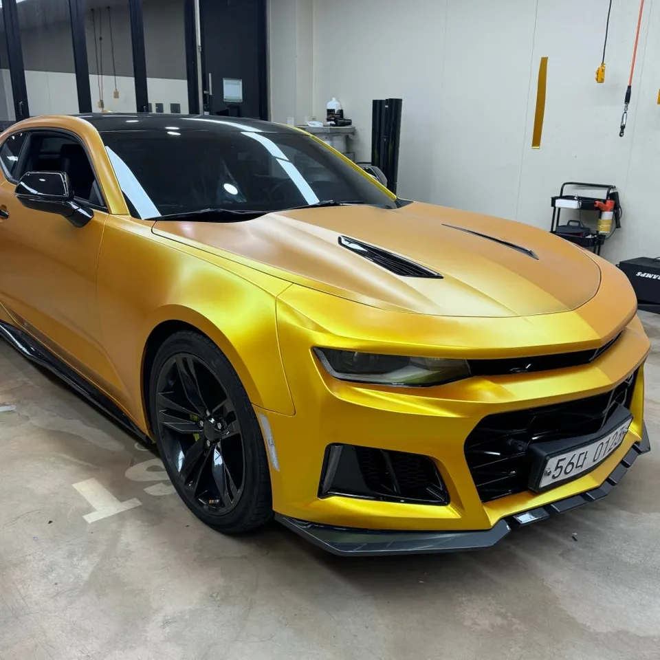 Chevrolet Camaro Vinyl Wrap Review: Satin Energetic Yellow Partia