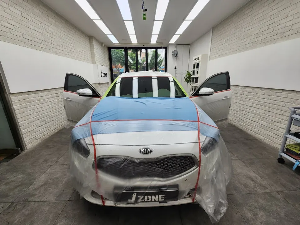 Kia K7のカーフィルム施工事例|費用目安と仕上がり 施工写真 2-1