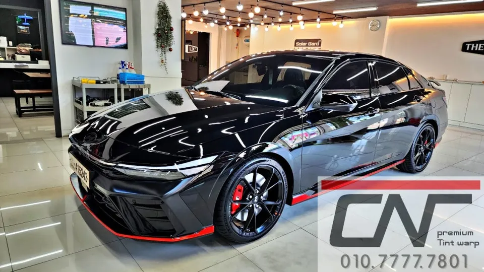 Hyundai Elantra Nのカーフィルム施工事例|費用目安・仕上がり 施工写真 3-2