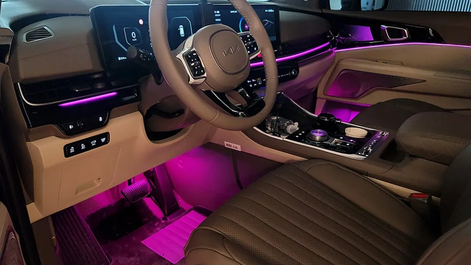 Kia Carnival KA4 ambient lighting - Kia Carnival KA4 Ambient Lighting Review: Cost & Results photo 6