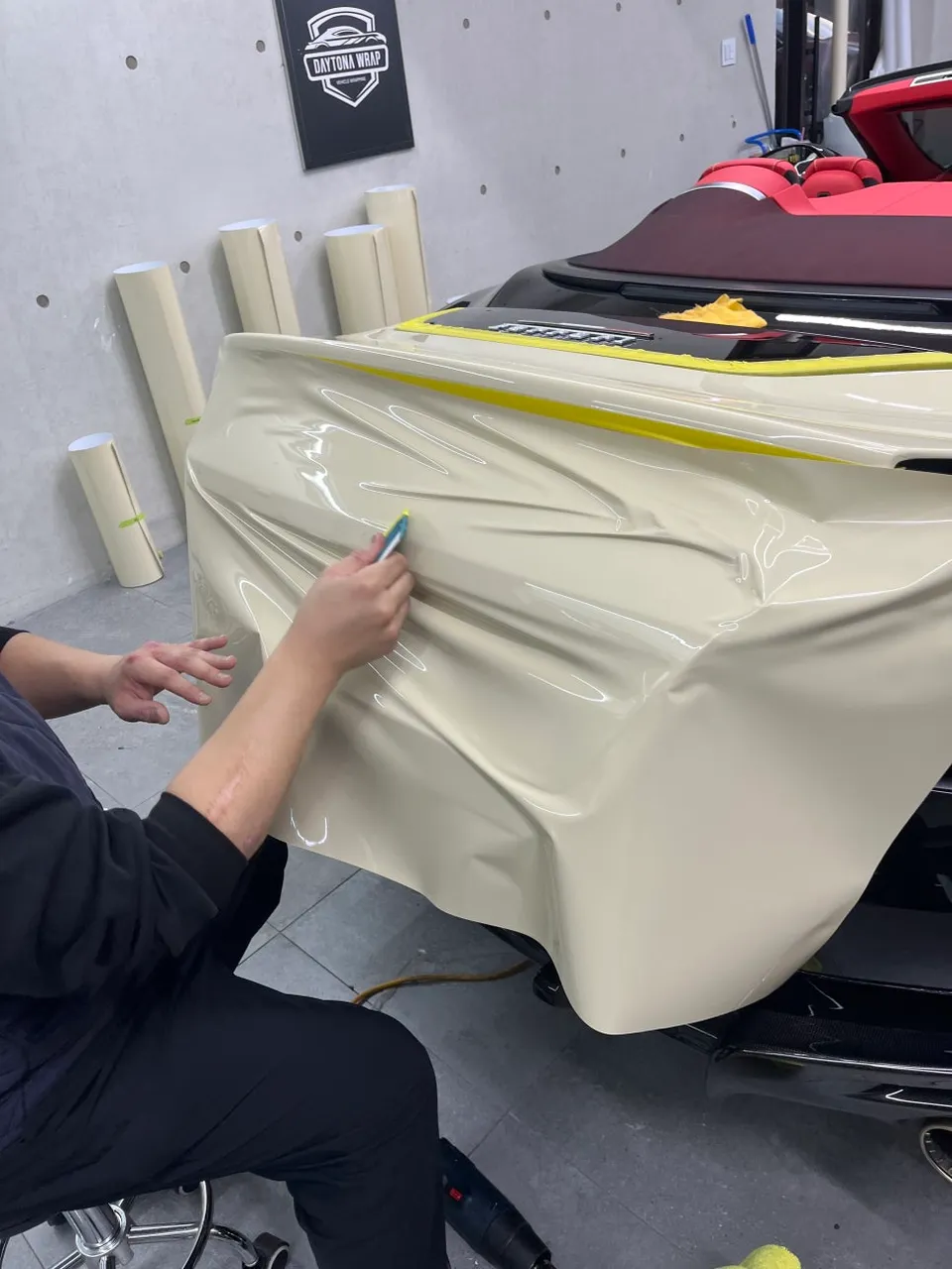 Ferrari Romaのカーラッピング事例 施工写真 5