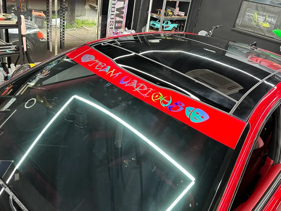 Kia K7 PPF施工事例|キャンディレッドのカスタム事例 施工写真 2-3