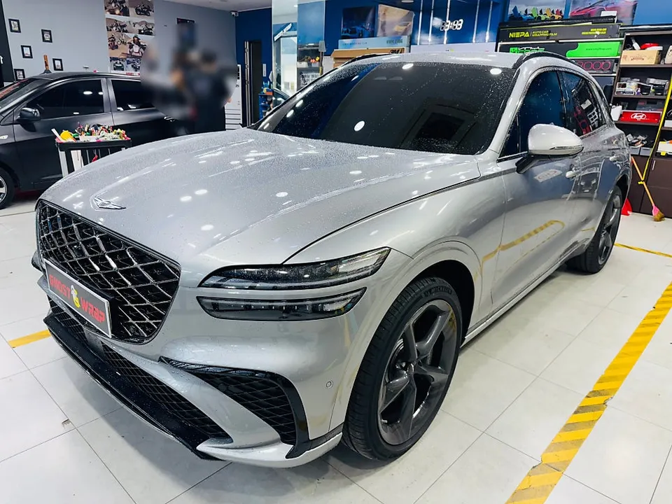 Genesis GV70 ppf - Genesis GV70 PPF Review: Headlight Protection & Black Accents photo 4