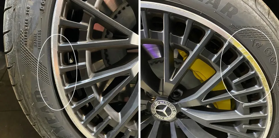 Mercedes-Benz EQS wheel repair - Mercedes-Benz EQS Wheel Repair & Painting Review — Enhanced Finis photo 3