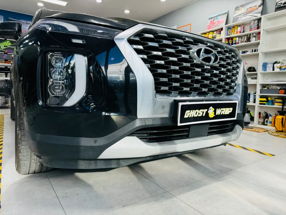 Hyundai Palisadeのカーラッピング事例|費用目安・仕上がり 施工写真 4-1
