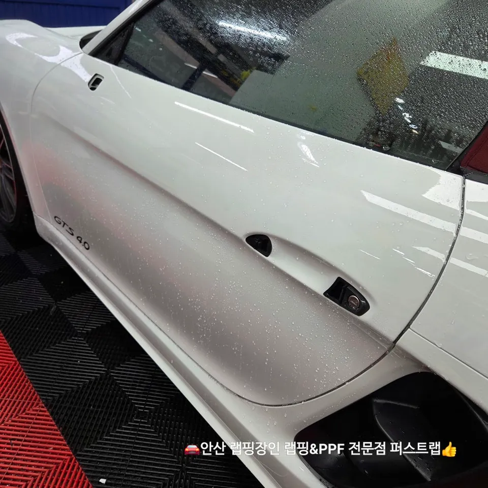 ポルシェ 718 Boxster GTS PPF施工事例|韓国での実例 施工写真 2-3