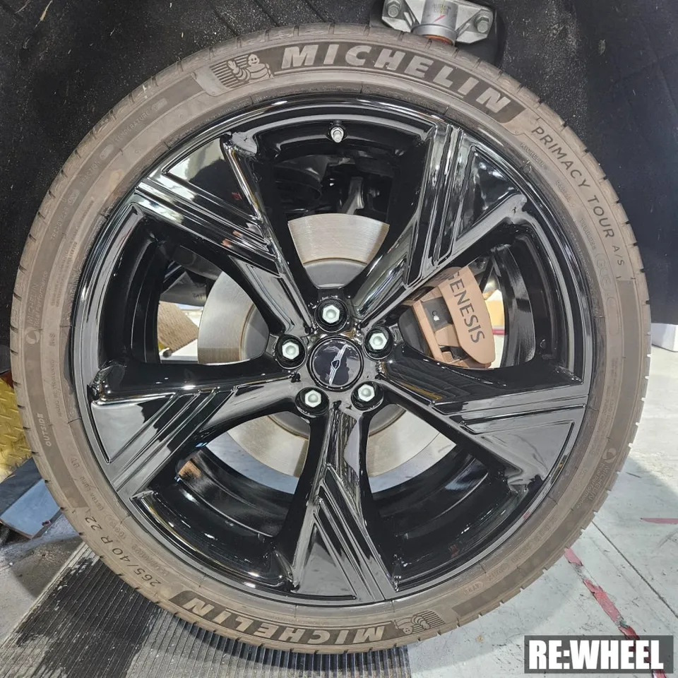 Genesis GV80 wheel repair - Genesis GV80 Wheel Repair & Black Painting Review photo 4
