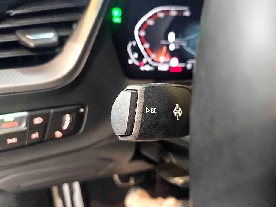 BMW 1 Series body repair - BMW F40 1 Series BC Button Repair Review photo 3