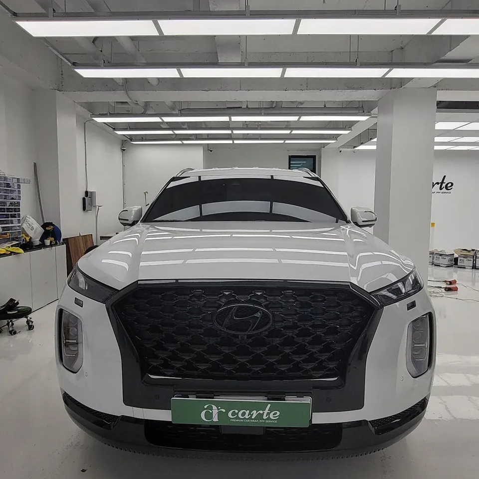 Hyundai Palisade vinyl wrap installation result