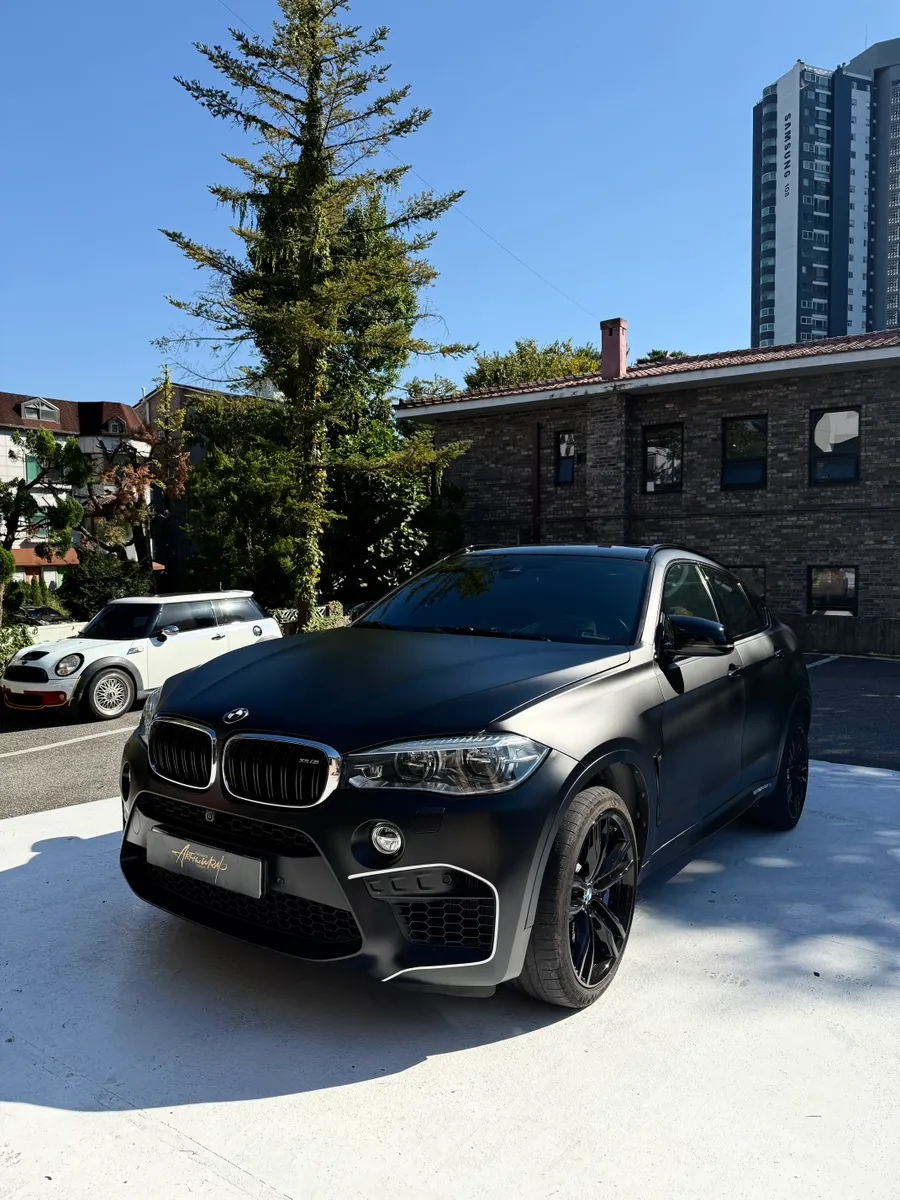 BMW X6 Mのカーラッピング事例 施工写真 1-3
