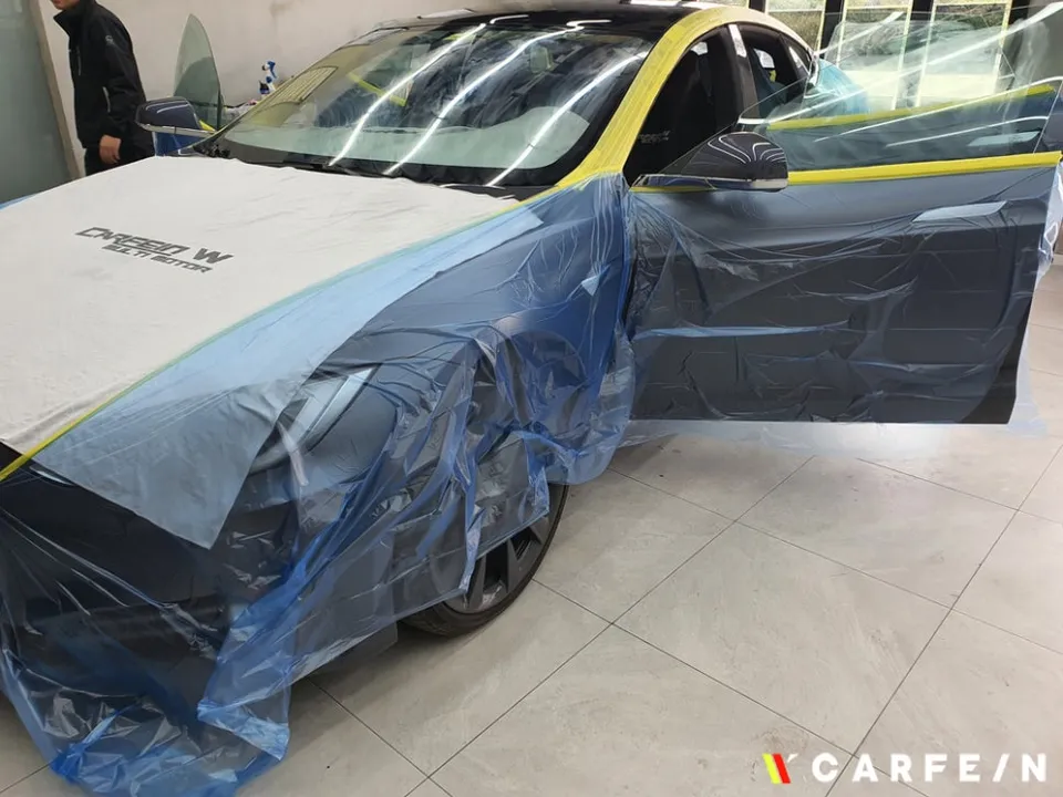 Tesla Model Sのカーフィルム施工事例｜費用目安・仕上がり 施工写真 2-1