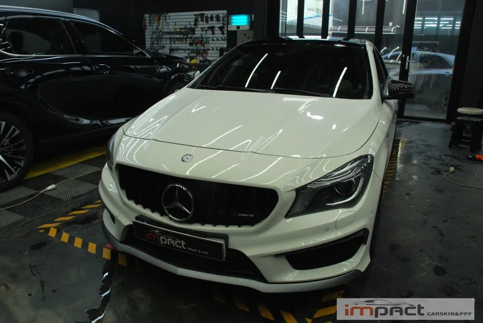 Mercedes-Benz CLAのカーラッピング事例|費用目安・仕上がり 施工写真 1-2