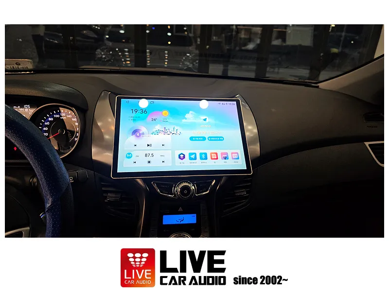Hyundai Elantra MDのAndroid Auto・CarPlay取付事例 施工写真 4-1