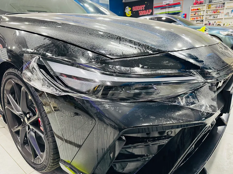 Hyundai Elantra Nのカーラッピング事例|費用目安・仕上がり 施工写真 1-2