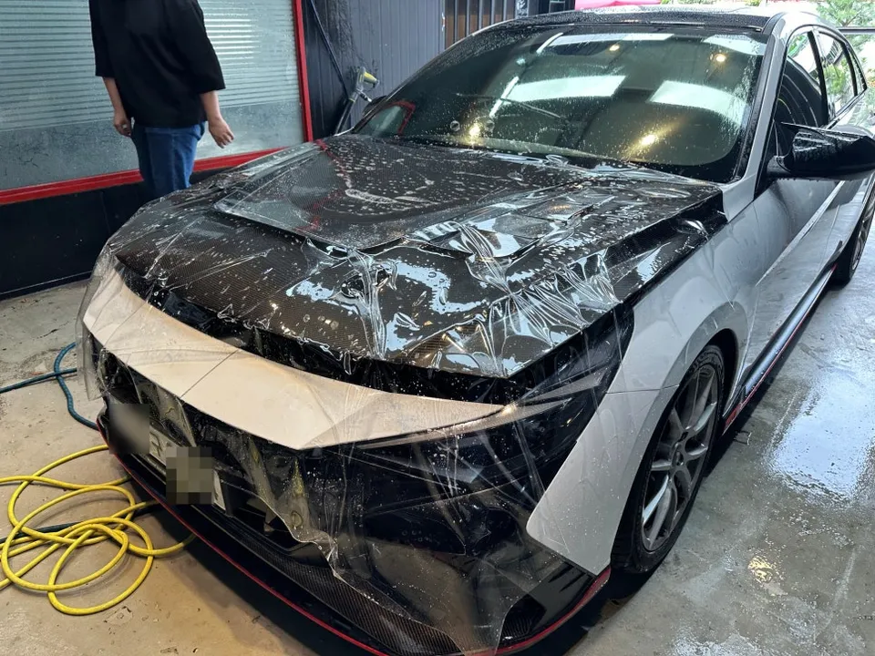 Hyundai Elantra N ppf - Hyundai Elantra N PPF Review: Carbon Hood Protection photo 3