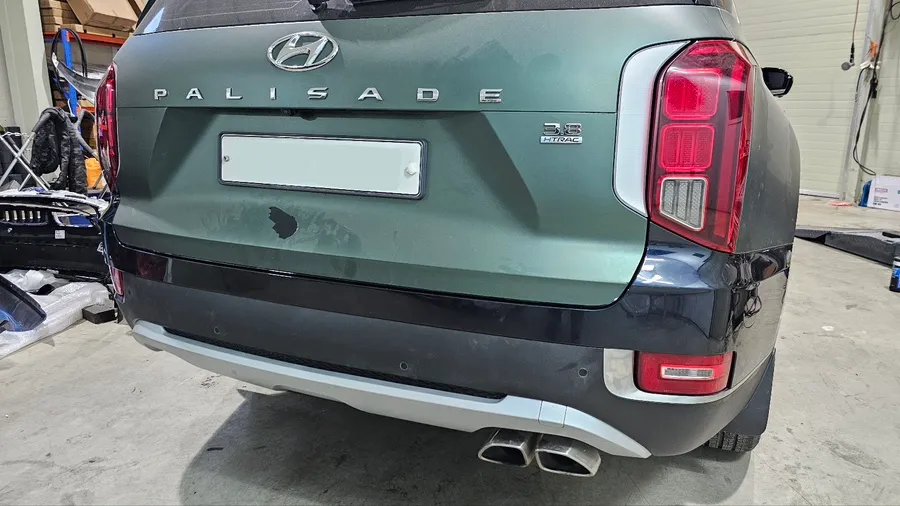 Hyundai Palisadeのカーラッピング事例｜費用目安・仕上がり 施工写真 1-3