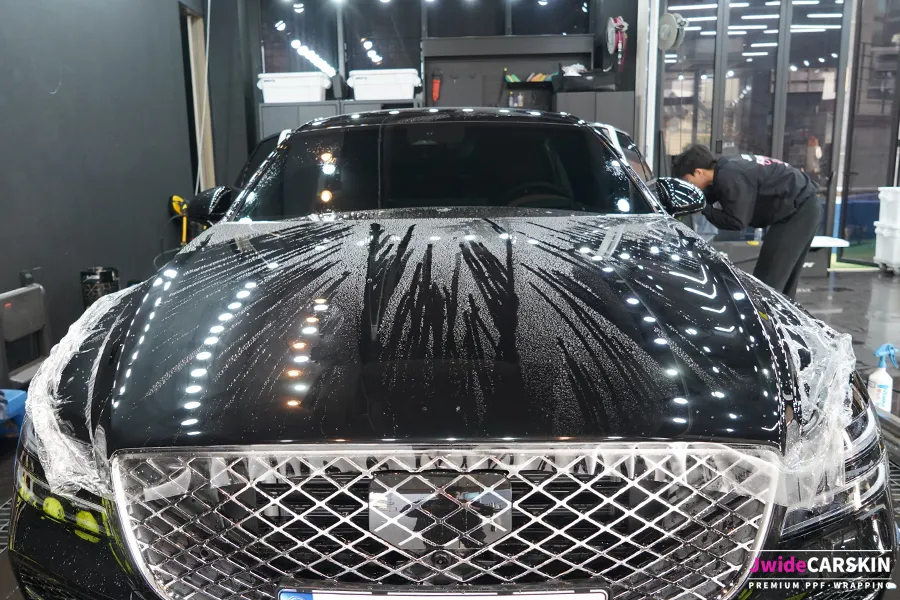 Genesis G80 PPF施工事例:費用目安と仕上がり 施工写真 3-2