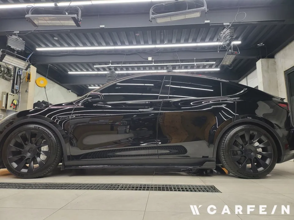 Tesla Model 3 wheel repair installation result