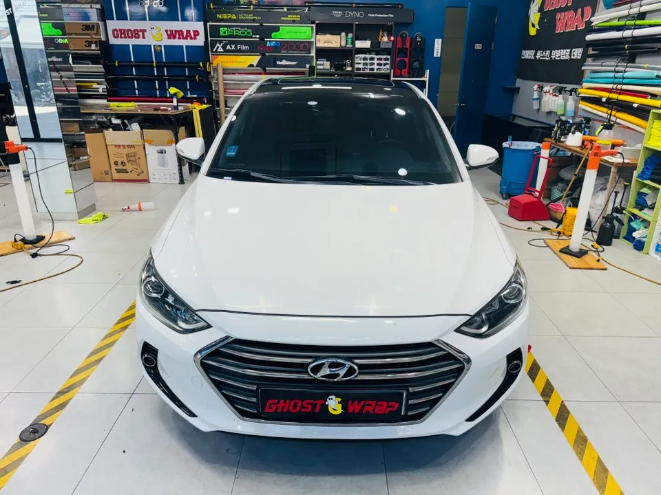 Hyundai Elantra ADのカーラッピング事例|費用目安・仕上がり 施工写真 4-2