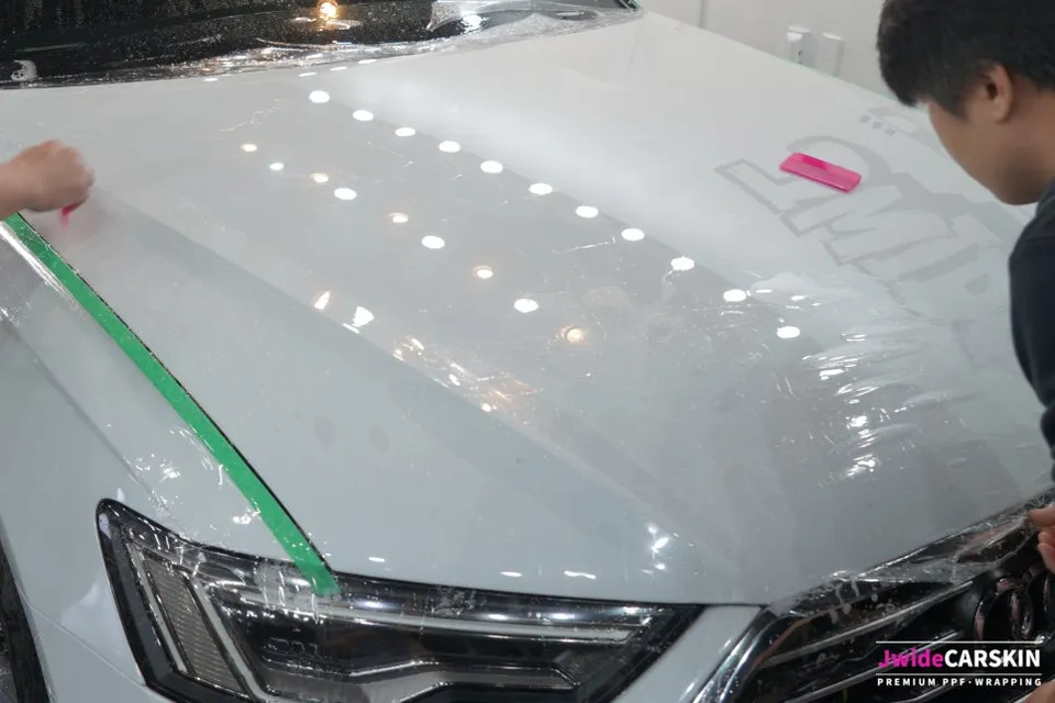 Audi A6のPPF施工事例|韓国での実例紹介 施工写真 3-1