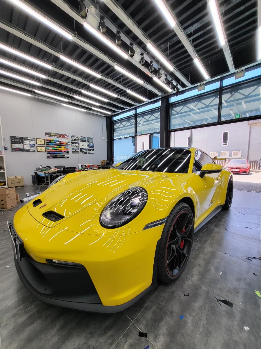 ポルシェ911 GT3のPPF施工事例｜韓国での実例 施工写真 1-2