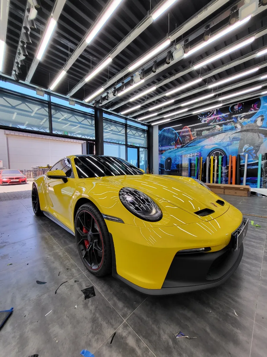 ポルシェ911 GT3のPPF施工事例｜韓国での実例 施工写真 2-2