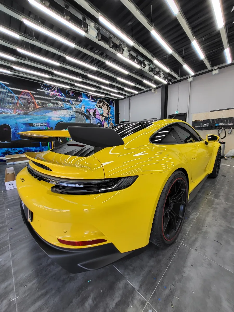 ポルシェ911 GT3のPPF施工事例｜韓国での実例 施工写真 3-2