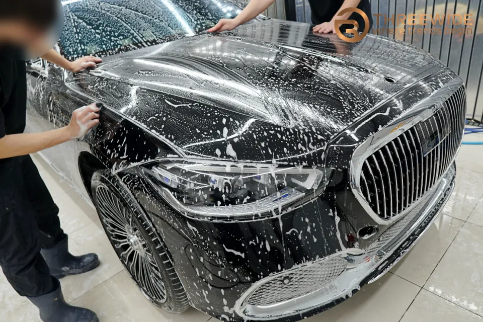 Mercedes-Benz S-Class W223のカーラッピング事例 施工写真 5