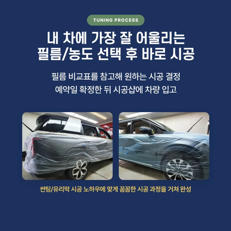 BMW 3 Series カーフィルム施工事例｜断熱・スモーク 施工写真 2-2