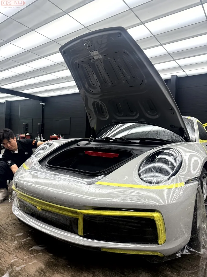 ポルシェ911のPPF施工事例|費用目安と仕上がり 施工写真 1-2