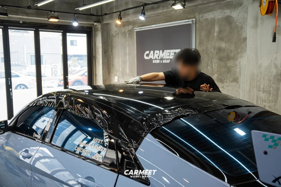 Hyundai Elantra Nのカーラッピング事例｜費用目安・仕上がり 施工写真 2-1