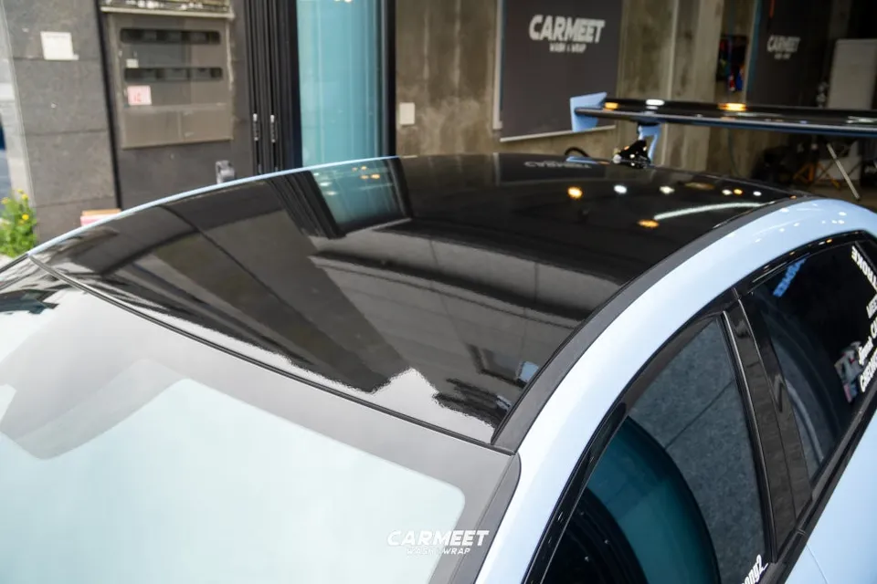 Hyundai Elantra Nのカーラッピング事例｜費用目安・仕上がり 施工写真 4-2