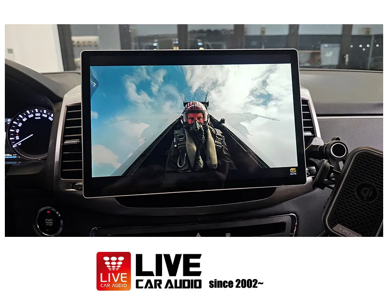 KG Mobility G4 RextonのAndroid Auto・CarPlay取付事例 施工写真 1-2