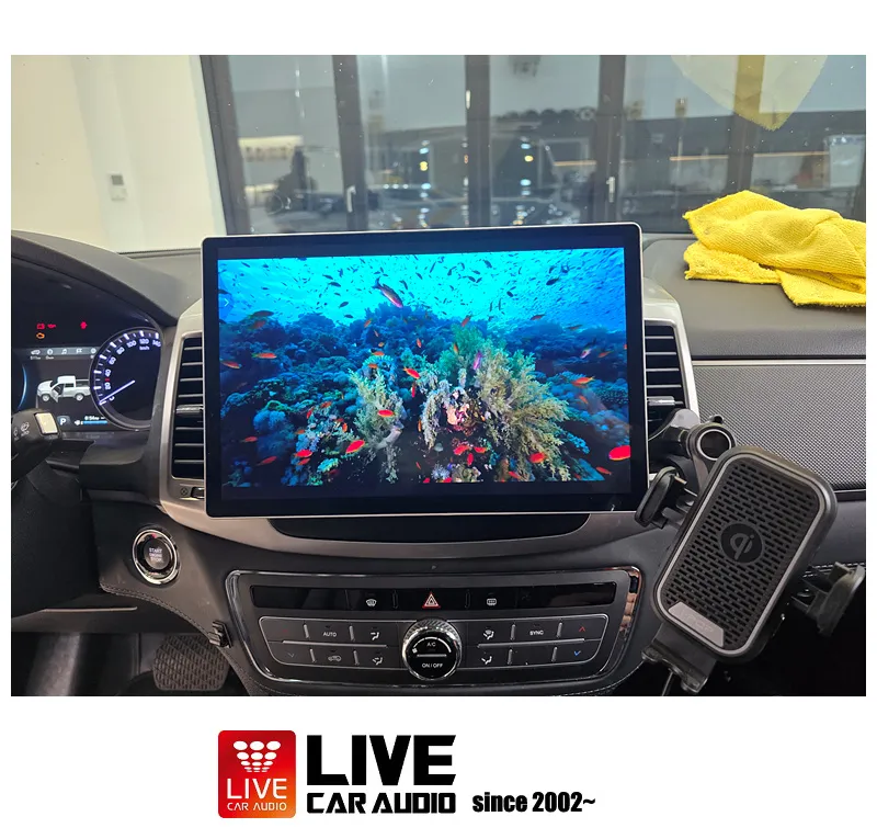 KG Mobility G4 RextonのAndroid Auto・CarPlay取付事例 施工写真 2-2
