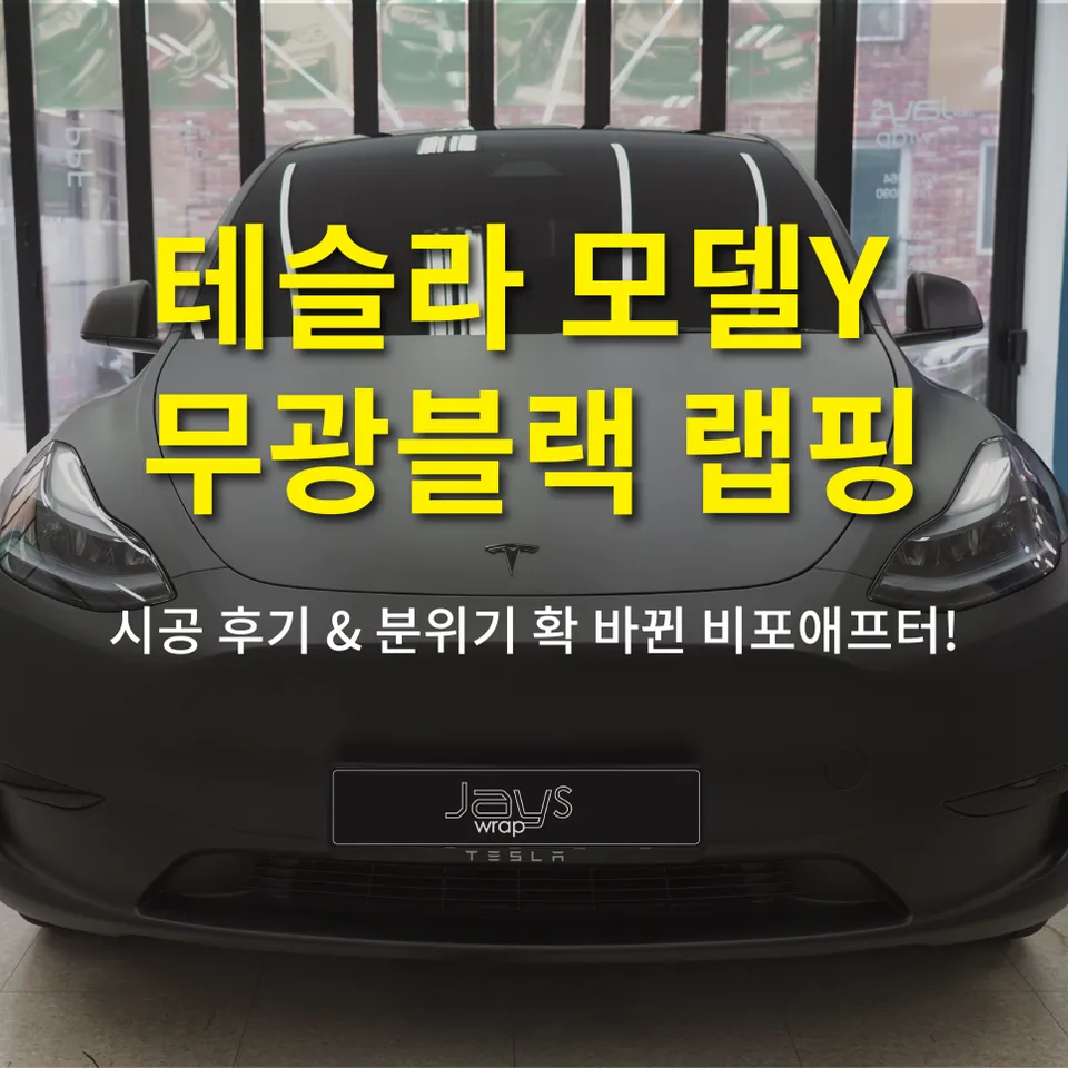 Tesla Model Y vinyl wrap installation result