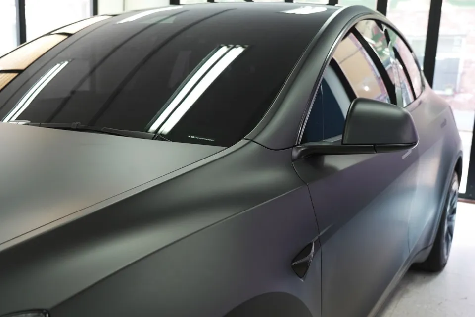 Tesla Model Y Vinyl Wrap Review: Matte Black Transformation photo 2