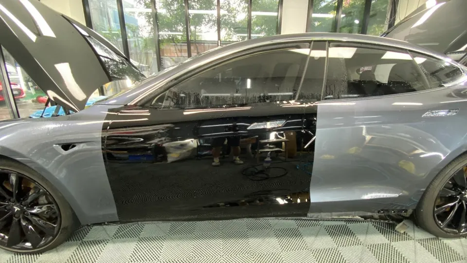 Tesla Model S ppf - Tesla Model S Black PPF Review: Stealth to Diamond Black photo 3