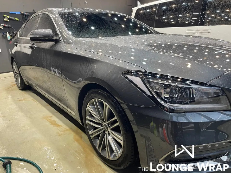 Genesis G80のPPF施工事例|保険適用と費用目安 施工写真 1-2