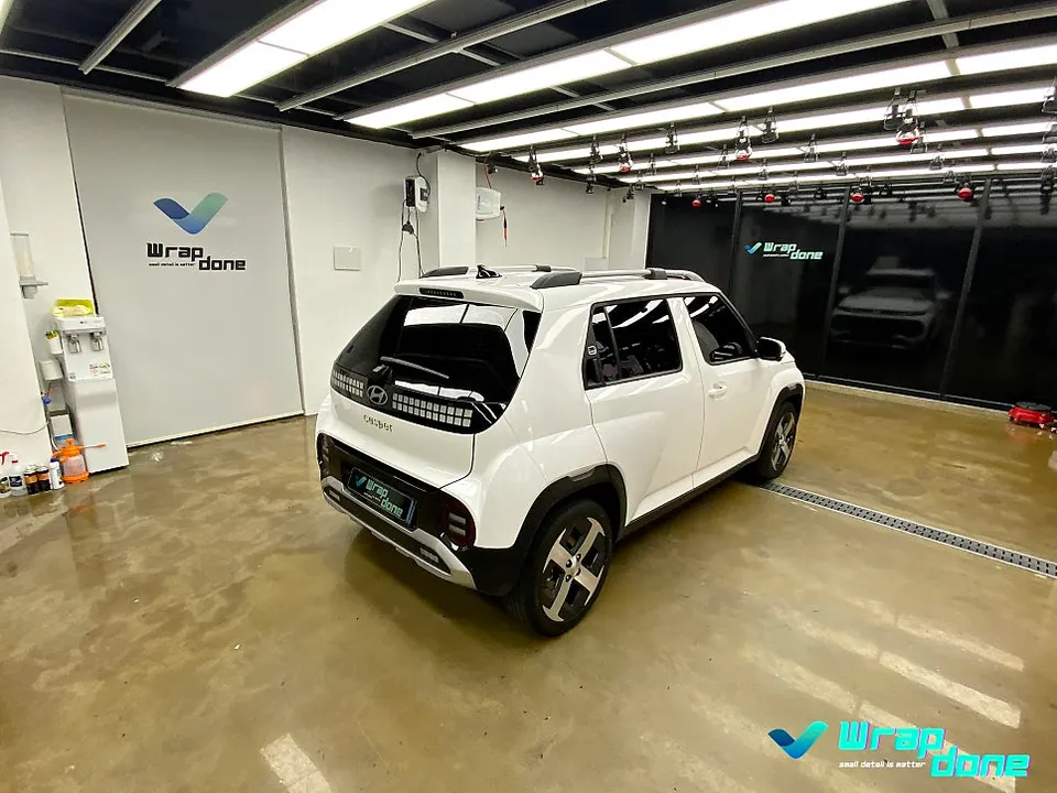Hyundai Casper Electricのカーラッピング事例|費用目安・仕上がり 施工写真 2-1