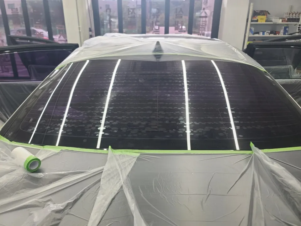 Kia K5 window tinting - Kia K5 Window Tinting Re-application: Bubble Removal & Heat Resis photo 5