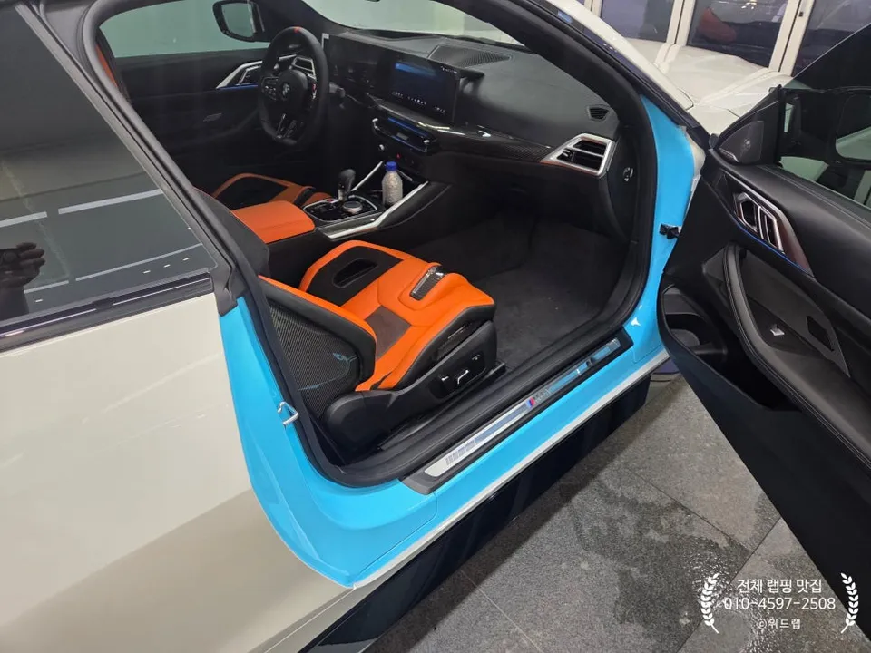 BMW M4 G82 カーラッピング事例|費用目安・仕上がり 施工写真 3-3