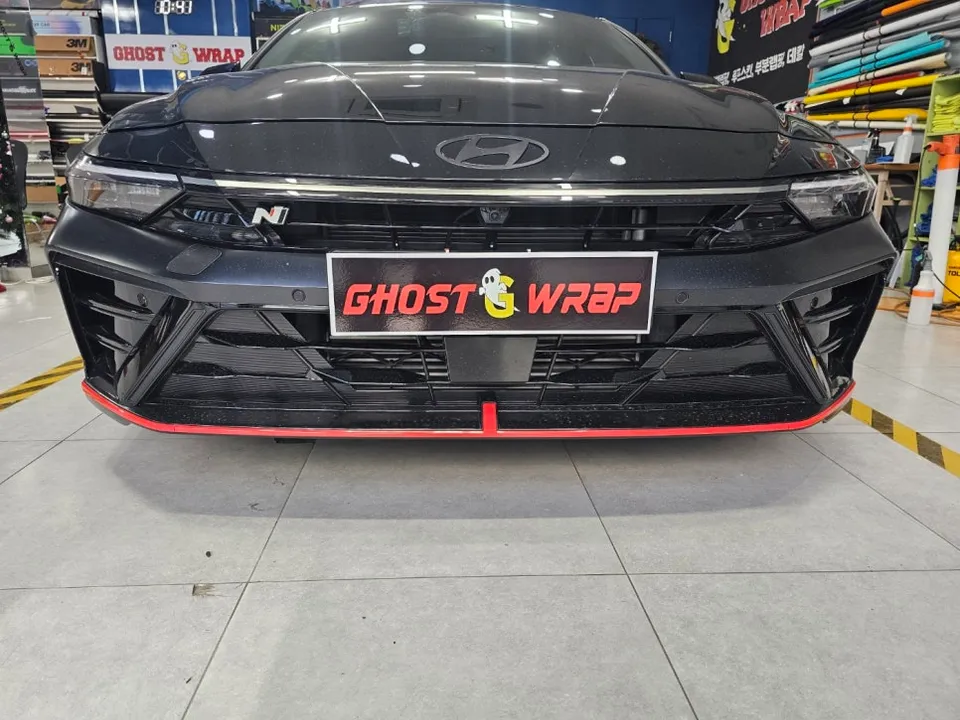 Hyundai Elantra Nのカーラッピング事例|費用目安・仕上がり 施工写真 3-2