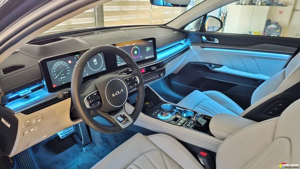 Kia K5 ambient lighting - Kia K5 Ambient Lighting Review — Custom Install Transforms Interi photo 3