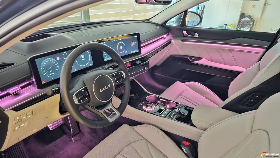 Kia K5 ambient lighting - Kia K5 Ambient Lighting Review — Custom Install Transforms Interi photo 4