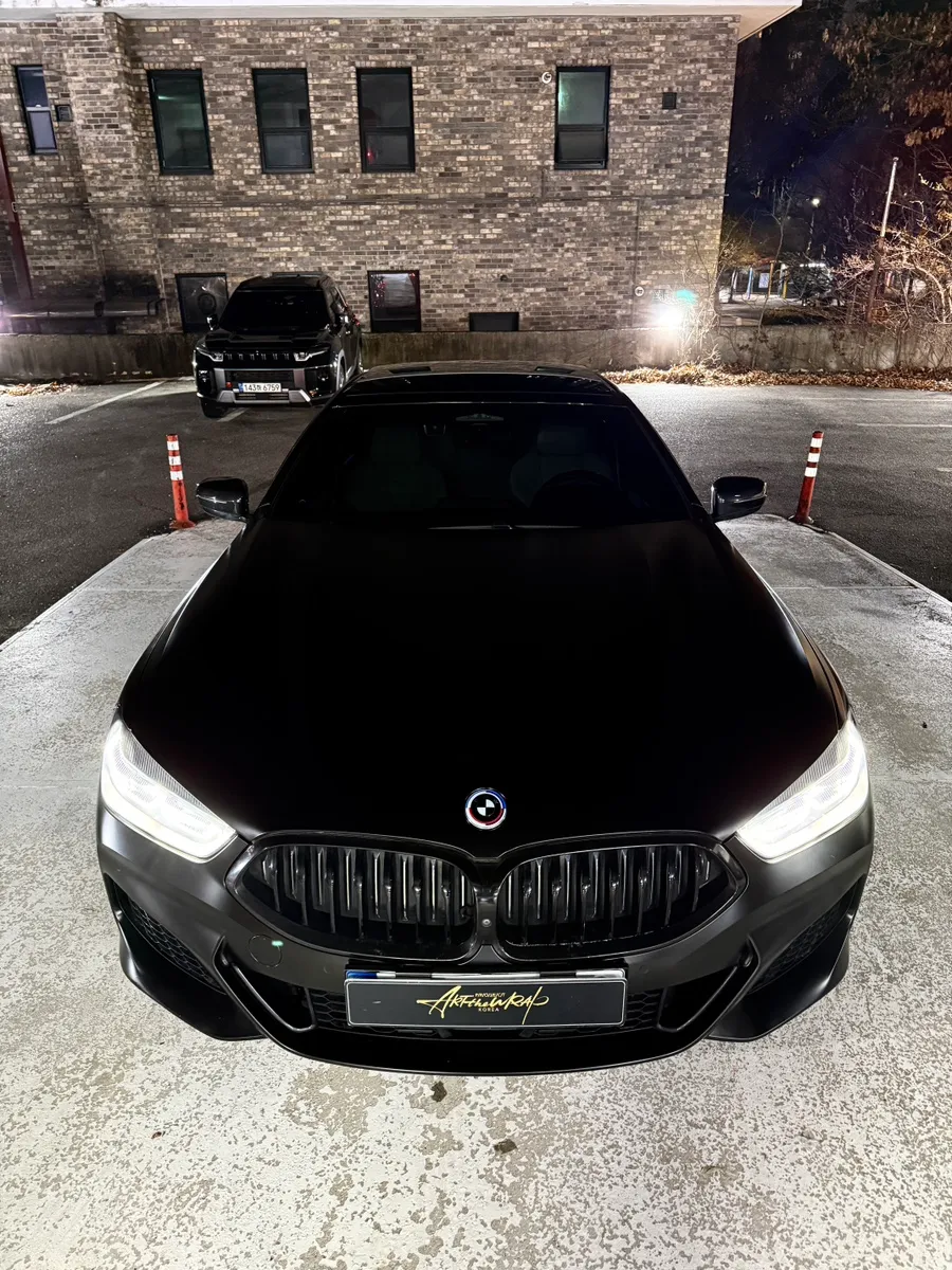 BMW 8 Seriesのカーラッピング事例｜サテンブラックの高級感 施工写真 2-3