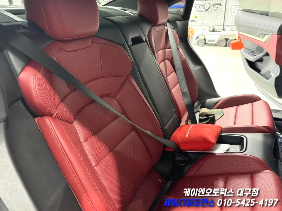 Porsche Taycan interior customization - Porsche Taycan Yellow Seatbelt Customization Review photo 3